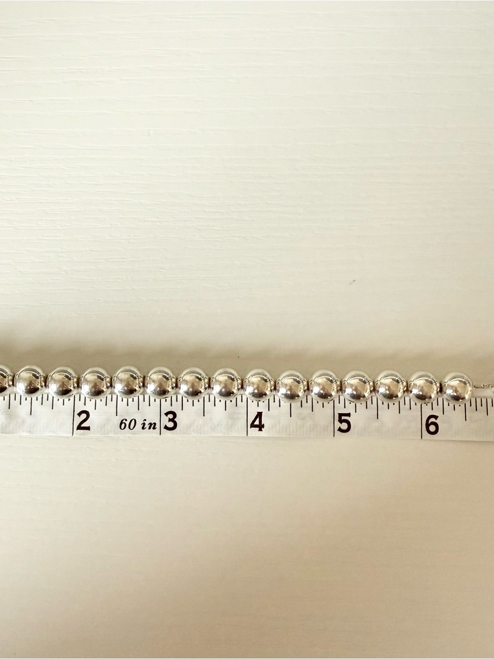 Tiffany & Co. Sterling Silver Bead Bracelet | Classic Ball Bracelet - Picture 2 of 6